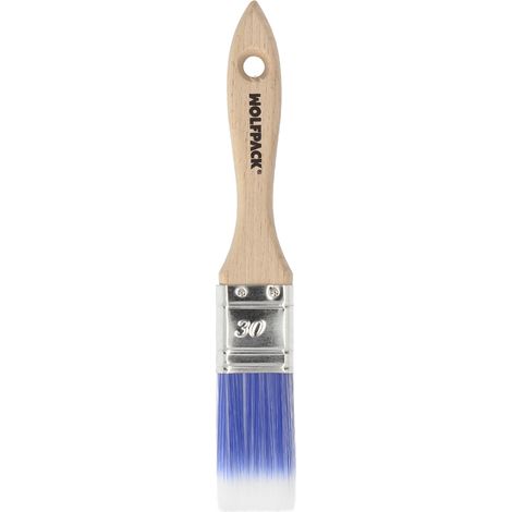 Paletina Profesional Plus Ancho 30 mm. Cerdas Sintenticas PBT, Mango Madera Haya Ergonomico, Brocha Pintor, Pincel Pintura (1/5)