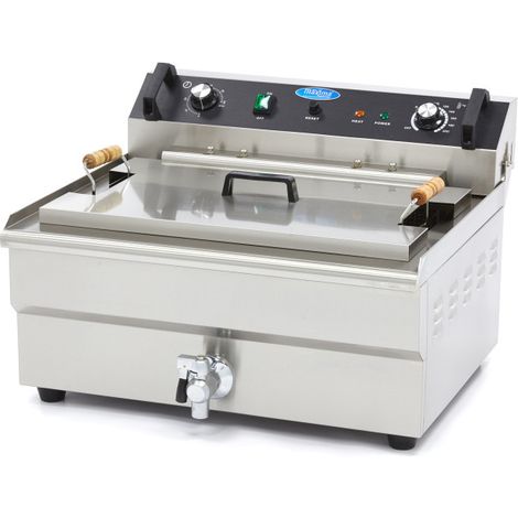 Friteuse professionnelle - 30L - 1 panier - avec robinet de vidange - Maxima (1/5)