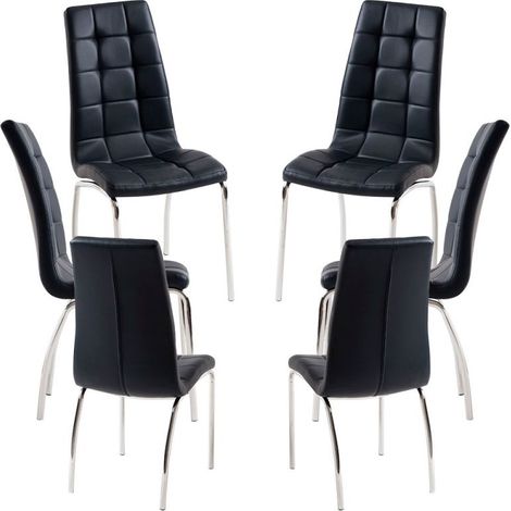 Packs Sillas Comedor - Pack 6 Sillas Liam - Negro (1/5)