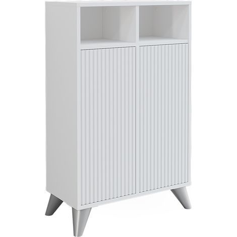 Midischrank Leano, Weiß, 60 x 97 cm mit 2 Türen, Vicco (1/5)