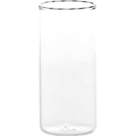 Intrecci Set Di 6 Verres Highball En Verre Borosilicate Soufflé À La Main, Design Élégant Noir Et Blanc Pour Cocktails Et Haute Résistance. (1/4)