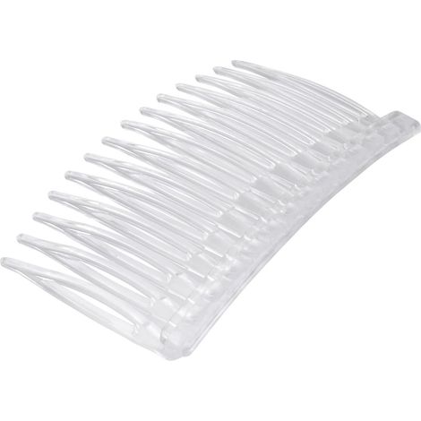 Set di 10 pettini a denti dritti trasparenti in ABS per donna (1/5)