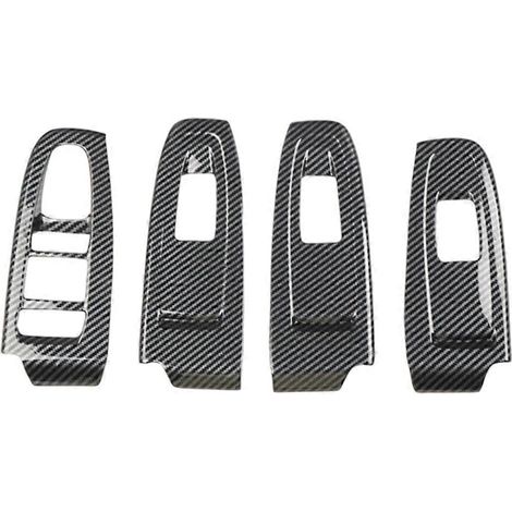 Cache de panneau de commande de lève-vitre et cache de panneau de commande d'accoudoir de porte pour Subaru WRX/RX 21-24 conduite à droite, motif fibre de carbone (1/5)