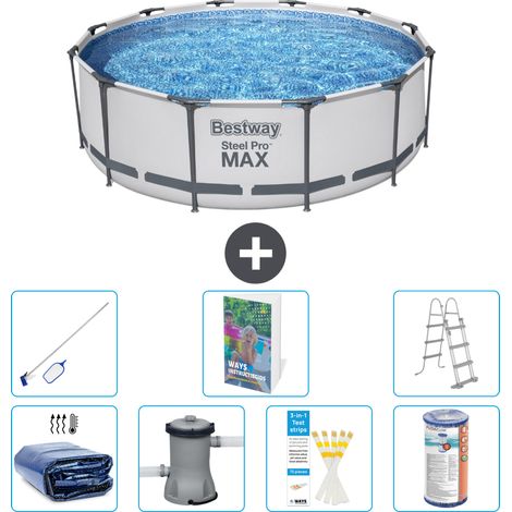 Bestway Piscina Bestway Steel Pro MAX Rotonda - 366x100 cm - 8-pezzi  S368 (1/5)