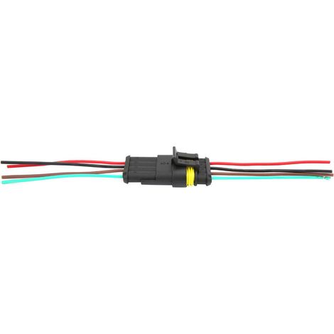 2 jeux de connecteurs électriques étanches pour voiture à 4/5/6 broches avec câble (4P) (1/5)