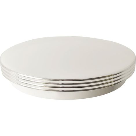Plafonnier LED 10W 4000K IP44 Ø26 Milagro Chrome/Blanc (1/4)