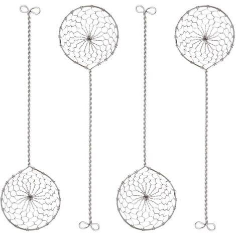 Set mit 4 Fonduesieben aus Edelstahl – Fonduekellen 6,5 cm × 23,5 cm (1/5)