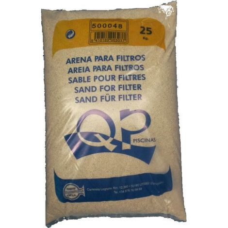 Saco arena de silex, 25 kgs. QP
