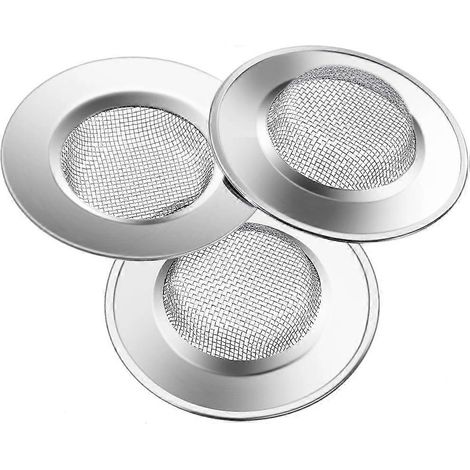 Stück Spülbeckenfilter, 7,5 cm Edelstahl-Abflussfilter, um Verstopfungen in Küchenspülen, Badewannen und Duschwannen durch Ablagerungen zu verhindern (1/5)