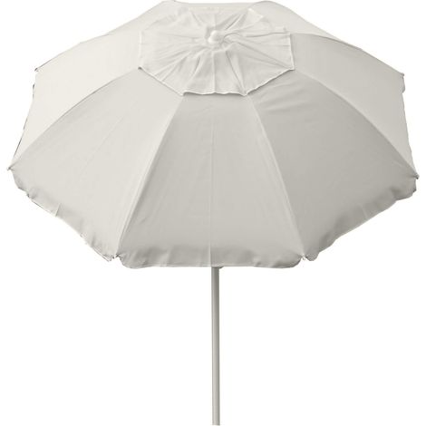 Ombrellone da Giardino Ø165 cm con Palo Ø32 mm in Acciaio Maffei Asia Ecrù (1/4)
