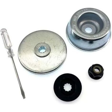 Plateau de course avec disque pression - Écrou adaptateur pour Stihl FS55 FS55R FS36 FS44 FS56 FS80 FS90 FS120 FS250 Pièces rechange 4 en 1 (1/3)