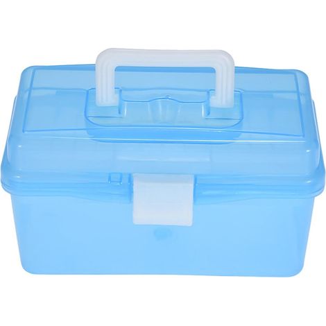 Transparente Aufbewahrungsbox aus Kunststoff für Aquarell- und Ölmalutensilien, vielseitig einsetzbar und tragbar für Künstler (1/5)