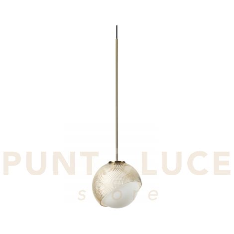 BLOOM LAMPADARIO A SOSPENSIONE 1 LUCE ATTACCO G9 LAMPADINA INCLUSA L.11,5CM OTTONE