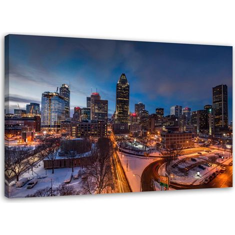 Tableau sur toile New York Skyline City Usa 60x40 (1/5)