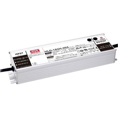 Mean Well HLG-185H-24AB LED-Treiber Konstantspannung 187.2 W 3.9 - 7.8 A 22 - 27 V/DC dimmbar, 3 in