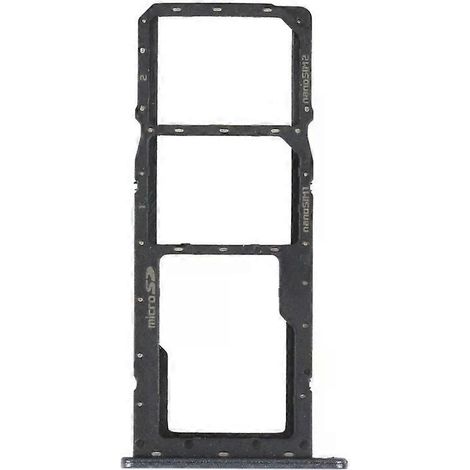 Ensemble tiroir pour carte SIM - LG K41S, tiroir pour carte micro SD, noir (1/4)