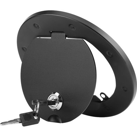 Schwarzer Tankdeckel, Autotuning-Zubehör kompatibel mit Jeep Wrangler 2/4-Türer 2007-2017, dekorativer Tankdeckel für den Außenbereich (1/5)