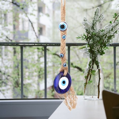 Amulette Œil Bleu Turque - Talisman de Protection - Décor Porte-Bonheur Murale (1/3)