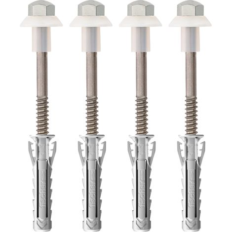 Fissaggio per WC Bidet a Pavimento Wb 2 Inox 7 x 32 x 80 Fischer 4 Pezzi (1/4)
