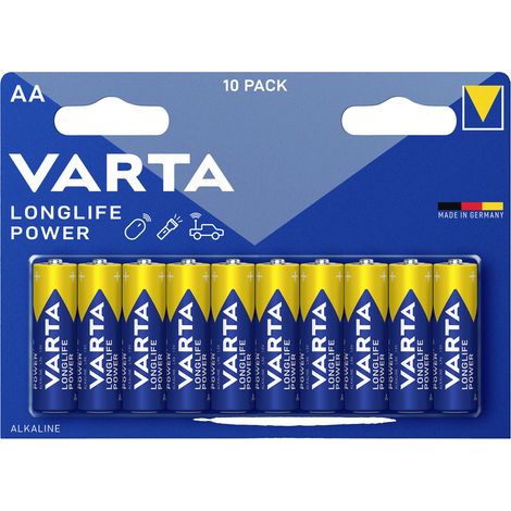Varta LONGLIFE Power AA Bli 10 Mignon (AA)-Batterie Alkali-Mangan  1.5 V 10 St.
