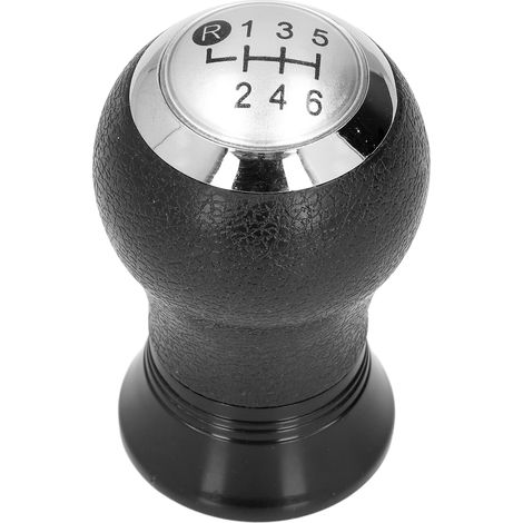Pomo de palanca de cambios FOREHILL de 6 velocidades, cabezal de cambio, plateado mate, repuesto para Yaris 2005-2010 (1/5)