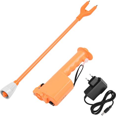 Bâton électrique portable pour bétail, outil de choc pour bouvins, moutons, porcs (8, fiche UE). (1/5)