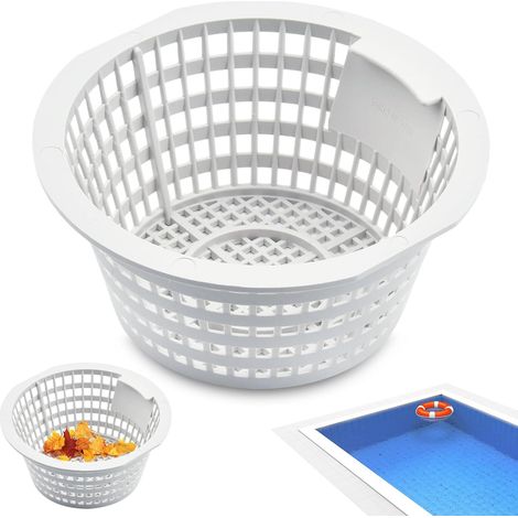 1 - Panier écumoire - Accessoire piscine - Pièce de rechange amovible avec poignée pour nettoyage de surface - Pour piscines creusées - Bleu - 2 (1/5)