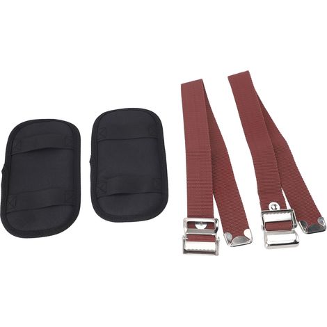 2 pièces sangles de jambe réglables confortables protectrices et coussinets rembourrés pour échasses placo déco intérieure parade rue (1/5)