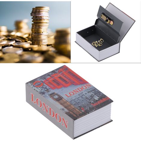 Innovativer, tragbarer und sicherer Tresor in Buchform zur Aufbewahrung von Geld. (1/5)