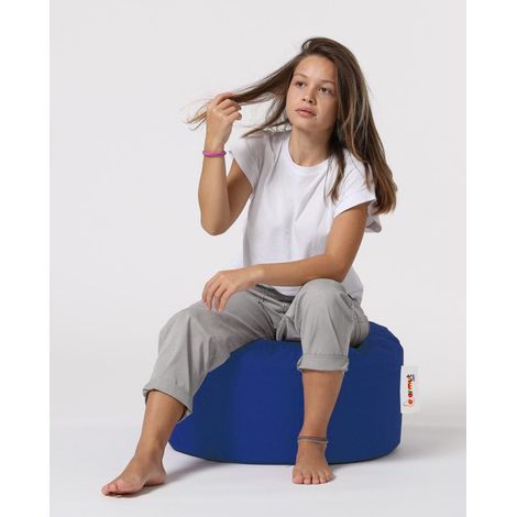 Pouf extérieur imperméable bleu - forme ronde ARTA