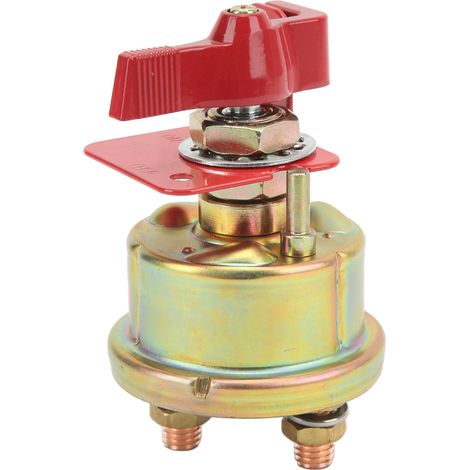 Interrupteur de coupure de batterie 12V-48V, coupe-circuit rotatif d'isolement pour voitures, bateaux, camping-cars, arrêt d'urgence, kill switch. (1/5)