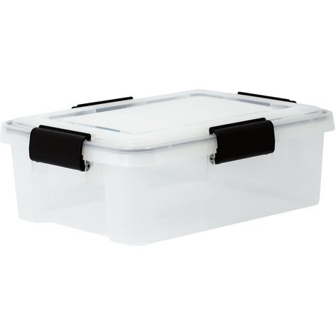 IRIS OHYAMA recycelter, transparenter, luftdichter Behälter, 10 l, H 14 x B 29 x T 39 cm IRIS (1/4)