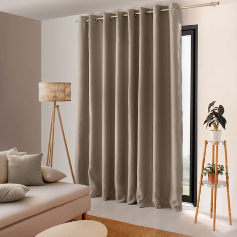 Rideau Occultant XL "Reglisse" 300x240cm Naturel