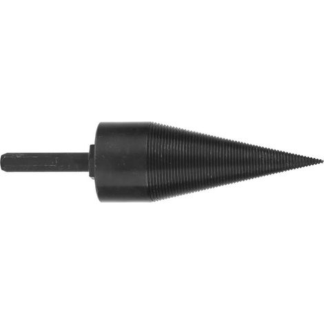 Mèche à fendre le bois de chauffage à tige triangulaire noire pour perceuse électrique (42 mm) (1/5)