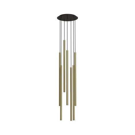 Lampadario a sospensione Nowodvorski Laser 7 luci ottone