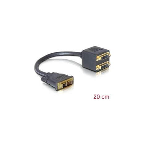 Cable Adap. DVI 24+1M a 2 DVI 24+1F