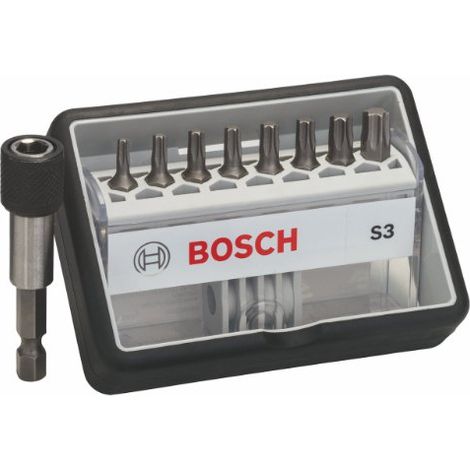 Coffret de 8+1 embouts de vissage TORX BOSCH 2607002562 Extra Hard