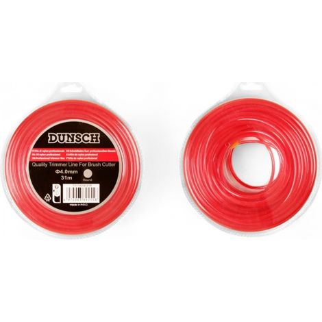 Fil épais 4mm pour débroussailleuse, forme ronde, 31m - DUNSCH 7311400031R