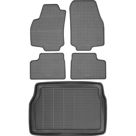 Juego de alfombrillas de goma para coche y maletero para Opel Astra III H Hatchback (2005-2010).