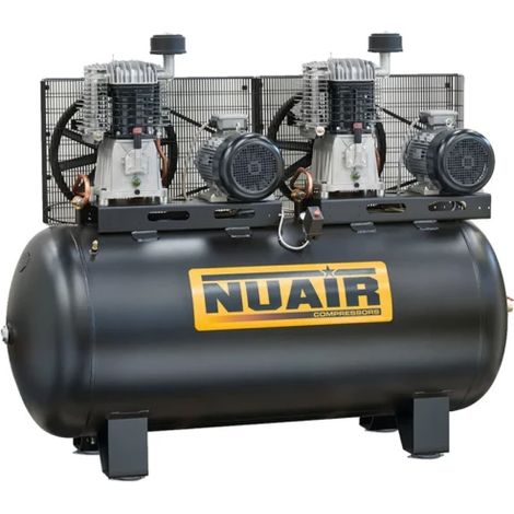 Compresseur à piston tandem 7,5+7,5 CV 500 litres NUAIR (1/2)