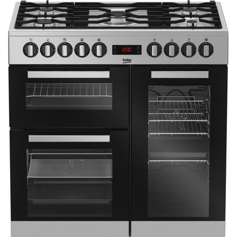 Beko – Piano de cuisson gaz 5 foyers – Double four A 60L – Nettoyage facile – PS235315DX