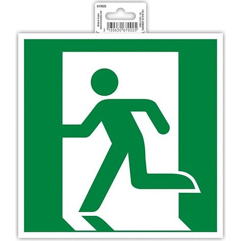 plaque de signalisation Évacuation gauche (1/4)