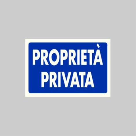Cartello 'proprieta' privata' 20x30 cm (10 pezzi) (1/2)