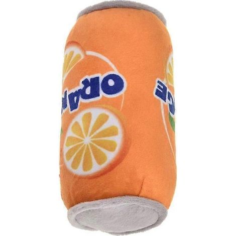 Jouet à mâcher pour chien avec couineur, en peluche douce et interactive en forme de canette de soda (1/5)
