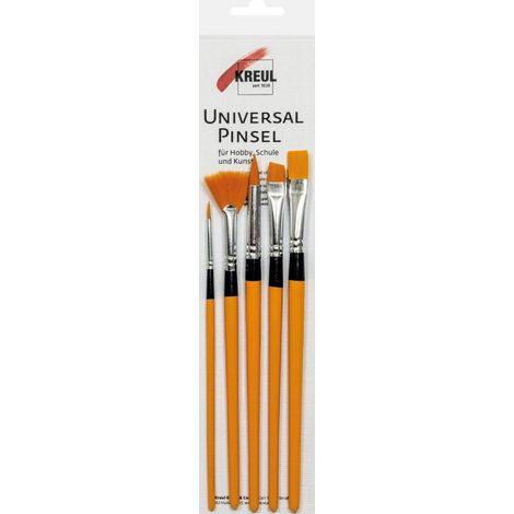 Kreul Universalpinsel Synthetics 5er Set flach Universalpinsel