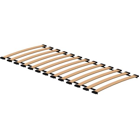 Sommier À Lattes 160x70 - 13 Lattes En Hêtre Lamellé - Conception En Arche - Pour Lit Standard - 1550x695 mm (1/5)