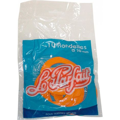 set di 10 rondelle in gomma per vasi in vetro da 7 cm - 612099 - Le Parfait