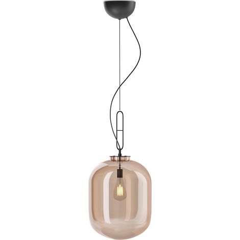 Kronleuchter - Designer-Pendelleuchte - Grau Bernstein