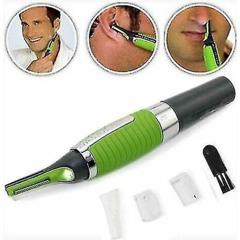 Tondeuse électrique pour les poils du nez. Ciseaux de précision pour les oreilles. le cou et les sourcils. (1/4)