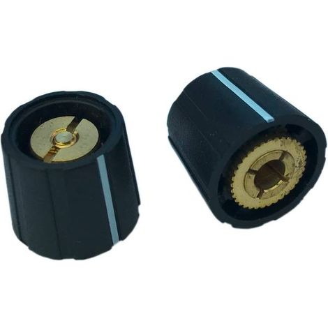 PSP S150-600-1 S150-600-1 Manopola rotativa 4 mm, 6 mm Nero (Ø x A) 15 mm x 13.5 mm 1 pz.